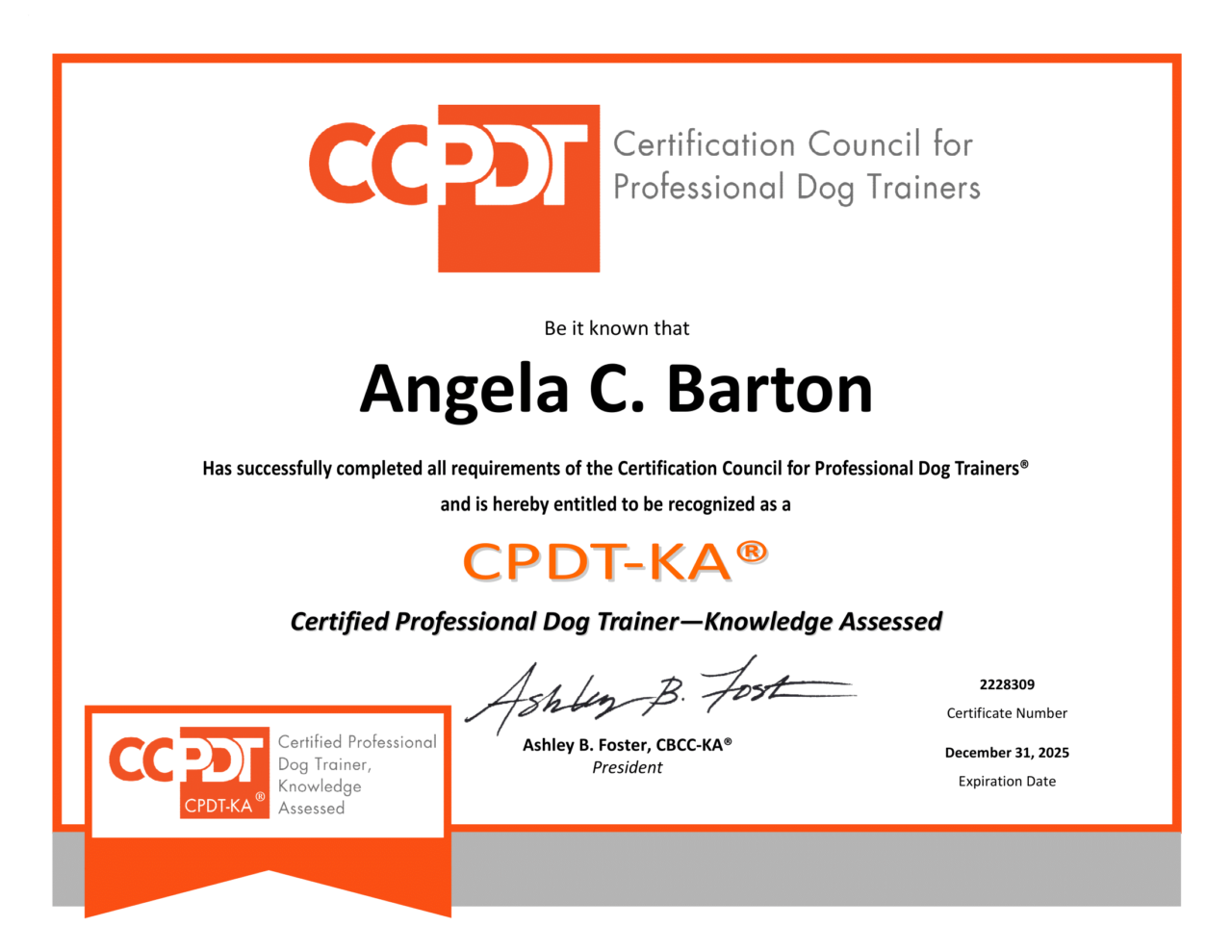 Anji Barton Toronto Dog Trainer CPDT-KA